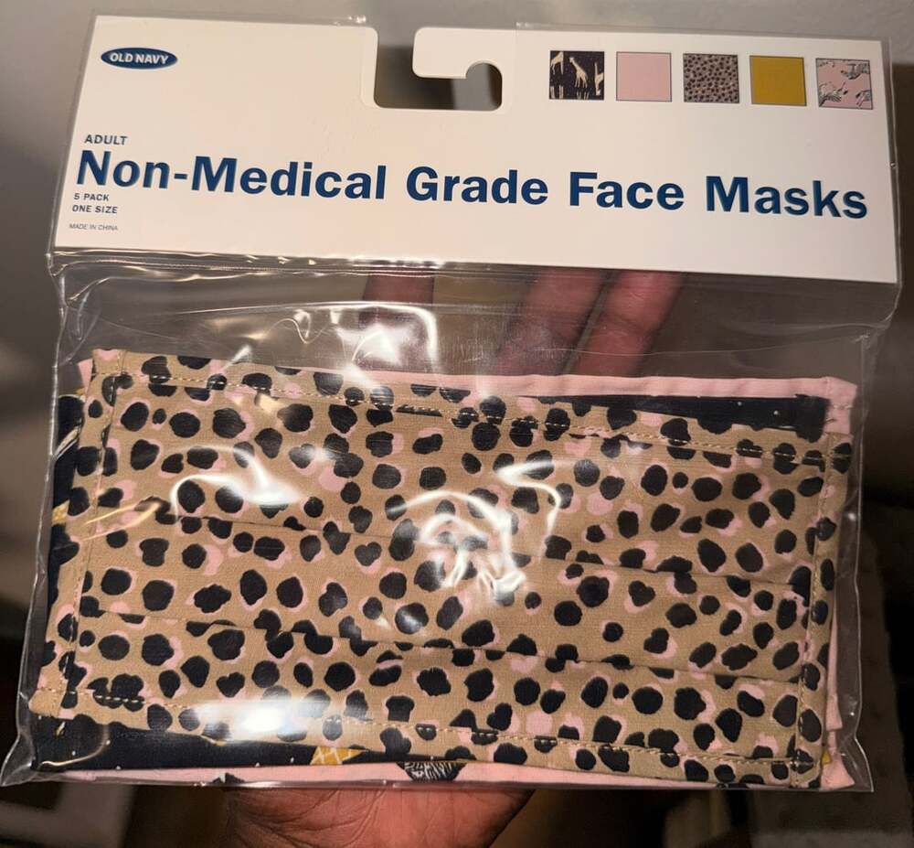 Old Navy Adult Non-Medical Grade Face Masks 5 Pack One Size